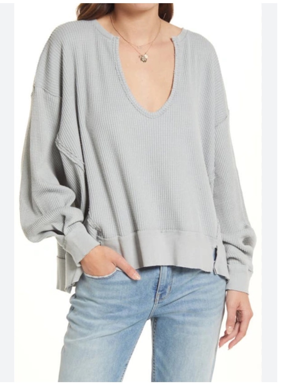 Free People We the Free Buttercup Oversized Thermal